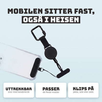 Naro SafeGrip: mobilen sitter fast, også i heisen